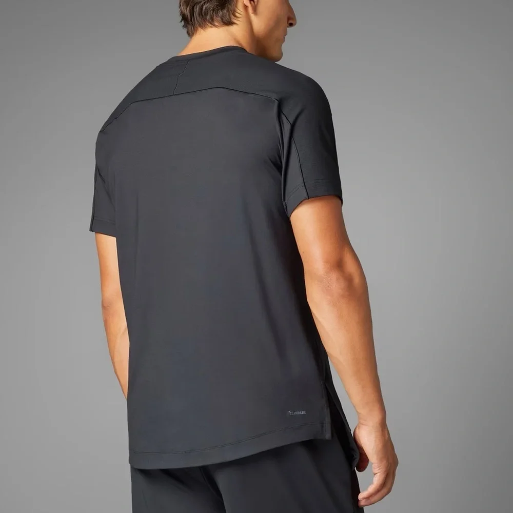 Adidas Black Athletic T-Shirt “pure motion” relaxed tee, small, NWT